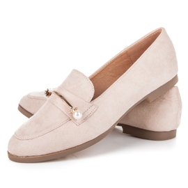 Seastar Loafers med pärlor beige 2