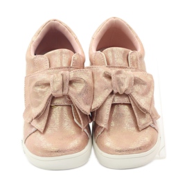 American Club Amerikanska 17386 rosa sneakers gul 4