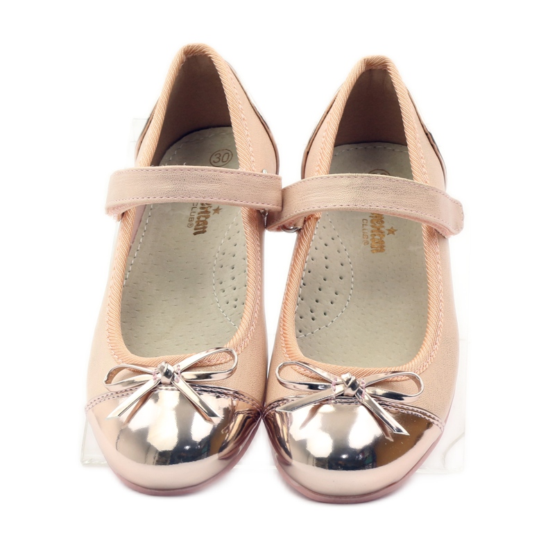 American Club Kardborreballerinor pumps American 14297 rosa gul 4