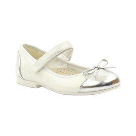 American Club Kardborreballerinor pumps American 14297 grå vit 1