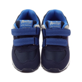 American Club Amerikanska 15110 sneakers marinblå orange 4