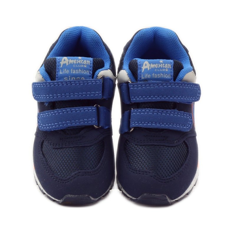 American Club Amerikanska 15110 sneakers marinblå orange 4