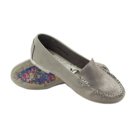 Sergio Leone 721 loafers i mocka grå 3