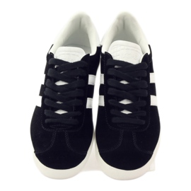 McKey Kvinnors sportskor DSP135 svarta sneakers vit 4