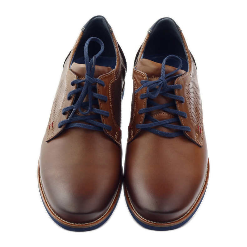 Fritidsskor för män Nikopol 1657 brun svart marinblå 4