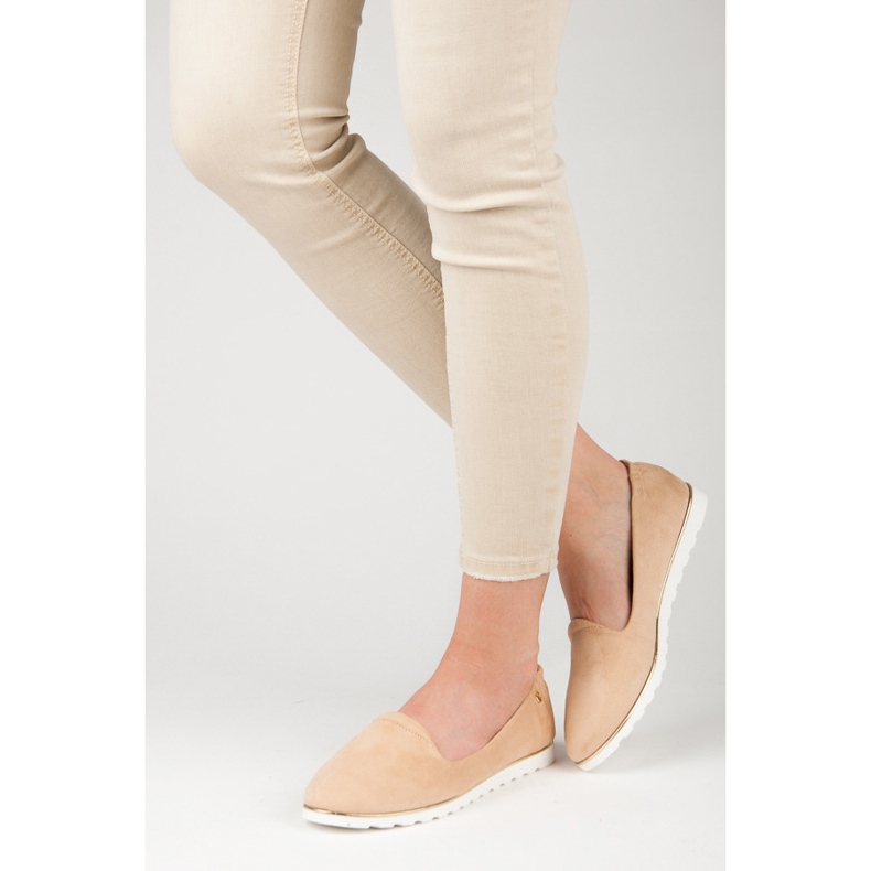 Vices Slip-on ballerinor i mocka brun 2