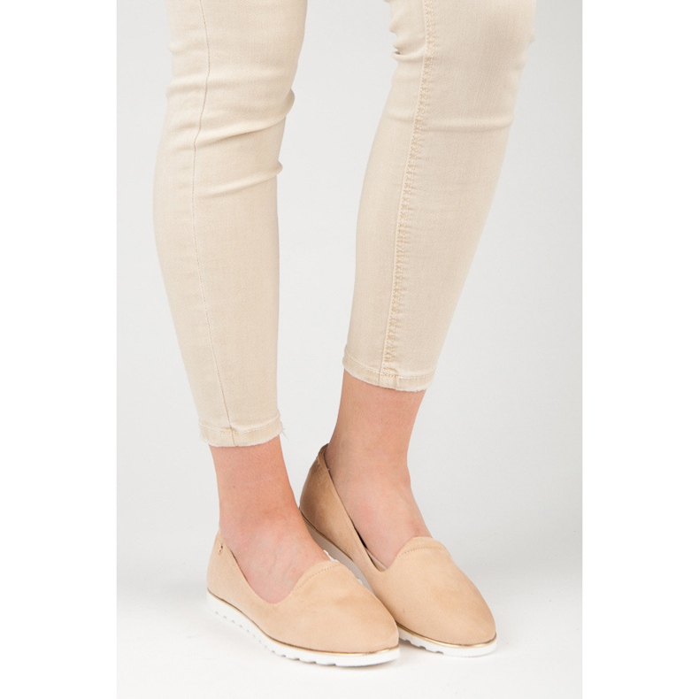 Vices Slip-on ballerinor i mocka brun 1