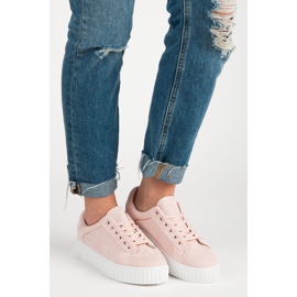 Seastar Mocka sneakers på plattformen rosa 1