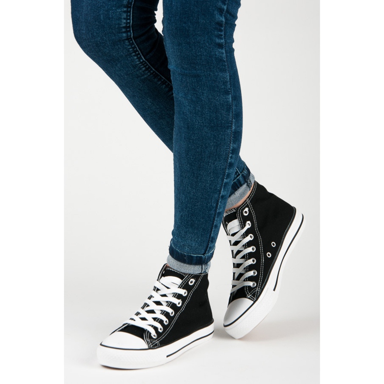 Seastar Höga sneakers för kvinnor svart 2