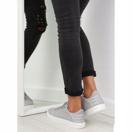 Grå Gråa dam sneakers SU09p Grå 2