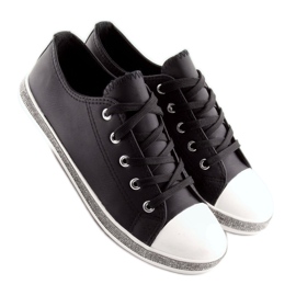 Svarta damsneakers BM1950 Svart 1