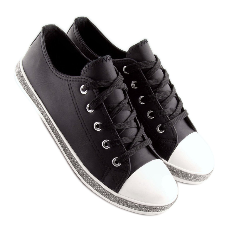 Svarta damsneakers BM1950 Svart 1