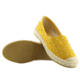 Gula Espadrillos med dubbar gul 5481 Gul 1