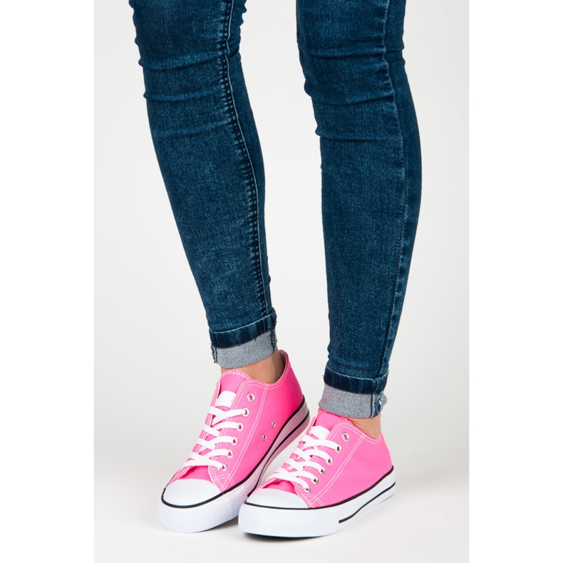 Fgm Paris Klassiska neon sneakers rosa 1