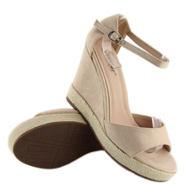 Kilsandaler beige beige espadrillor 2