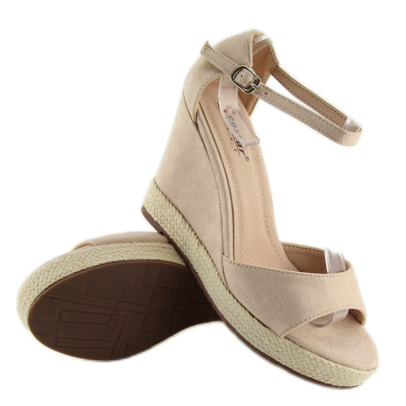 Kilsandaler beige beige espadrillor 2