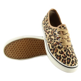 K-75 Leopard sneakers med snörning brun 2
