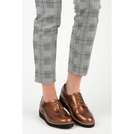 Kylie Lackerade brogues brun 1