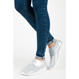 Knytna VINCEZA-skor grå 2