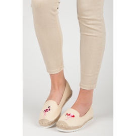 Bestelle Espadriller med en flamingo brun 1