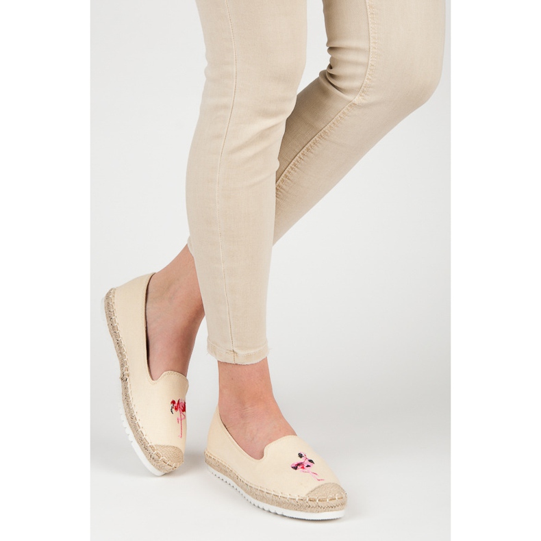 Bestelle Espadriller med en flamingo brun 2