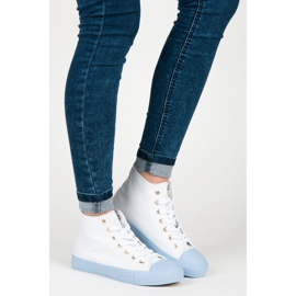 Coura Sneakers över fotleden vit 1