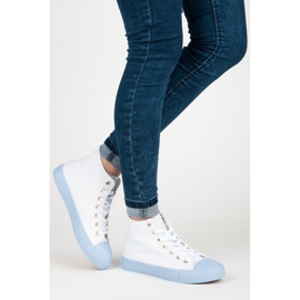 Coura Sneakers över fotleden vit 2