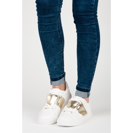 Vita sportmode sneakers gul 1