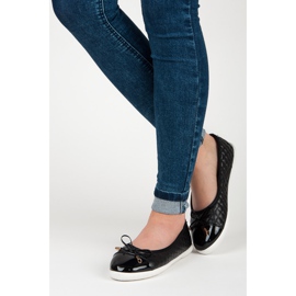 Quiltade ballerinor svart 2