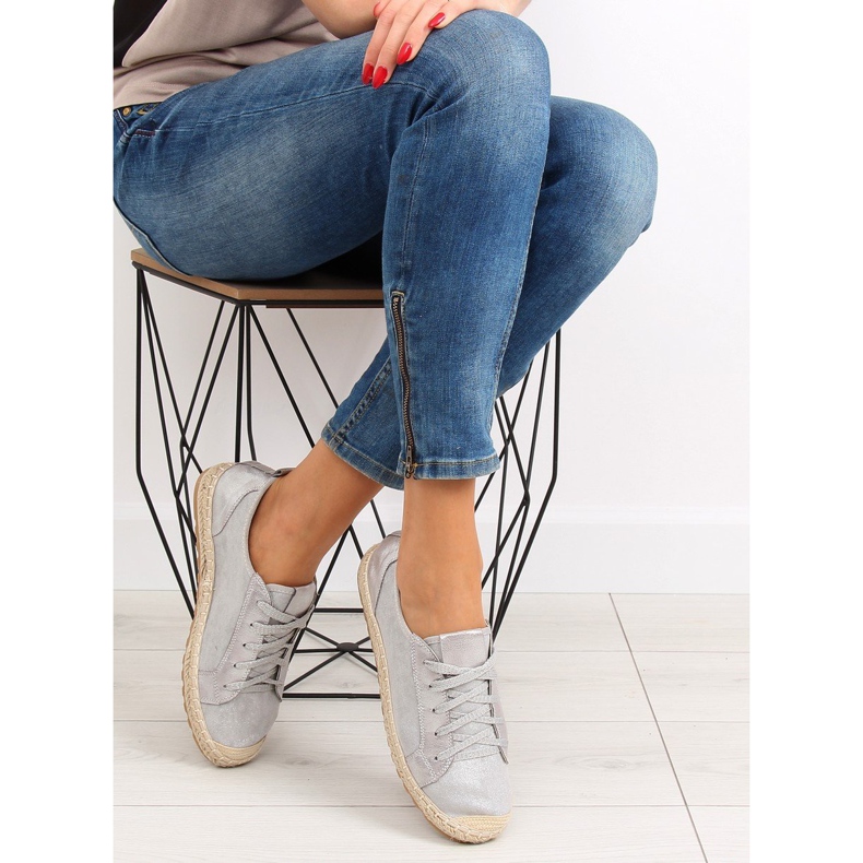 Grå espadrilles sneakers BB02P Grå 1