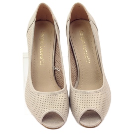 Pumpar perforerade Sergio Leone 232 brun gul 4