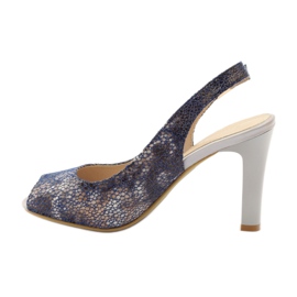 Sandaler på stolpen av Sergio Leone 578 brun marinblå 2