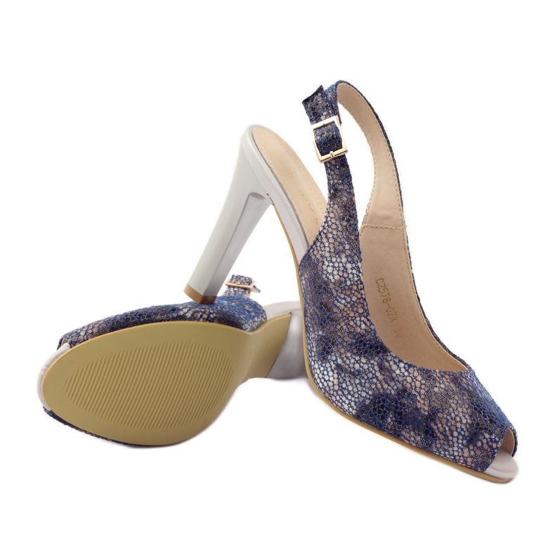 Sandaler på stolpen av Sergio Leone 578 brun marinblå 3