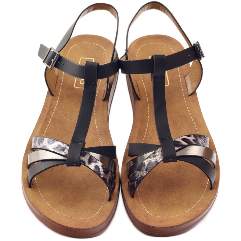 Filippo Damsandaler leopard 103 svart grå 4