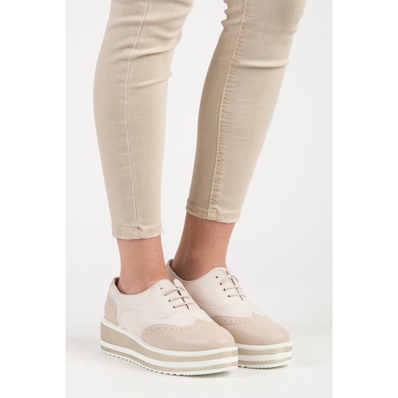 Fgm Paris Knyt brogues på plattformen brun 1