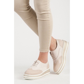 Fgm Paris Knyt brogues på plattformen brun 2