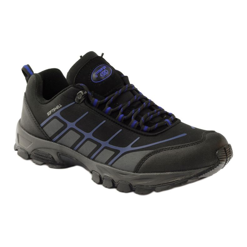 Atletico softshell för vandringssport svart blå grå 1