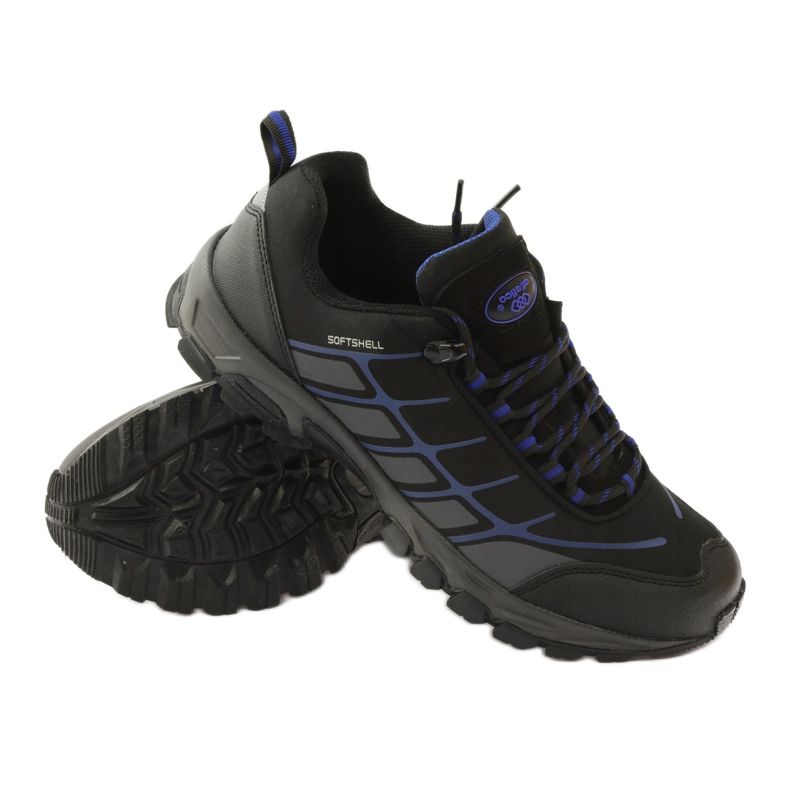 Atletico softshell för vandringssport svart blå grå 3