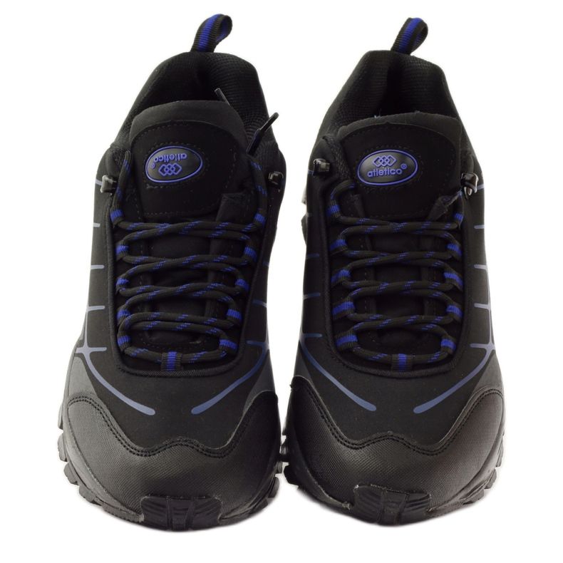 Atletico softshell för vandringssport svart blå grå 4