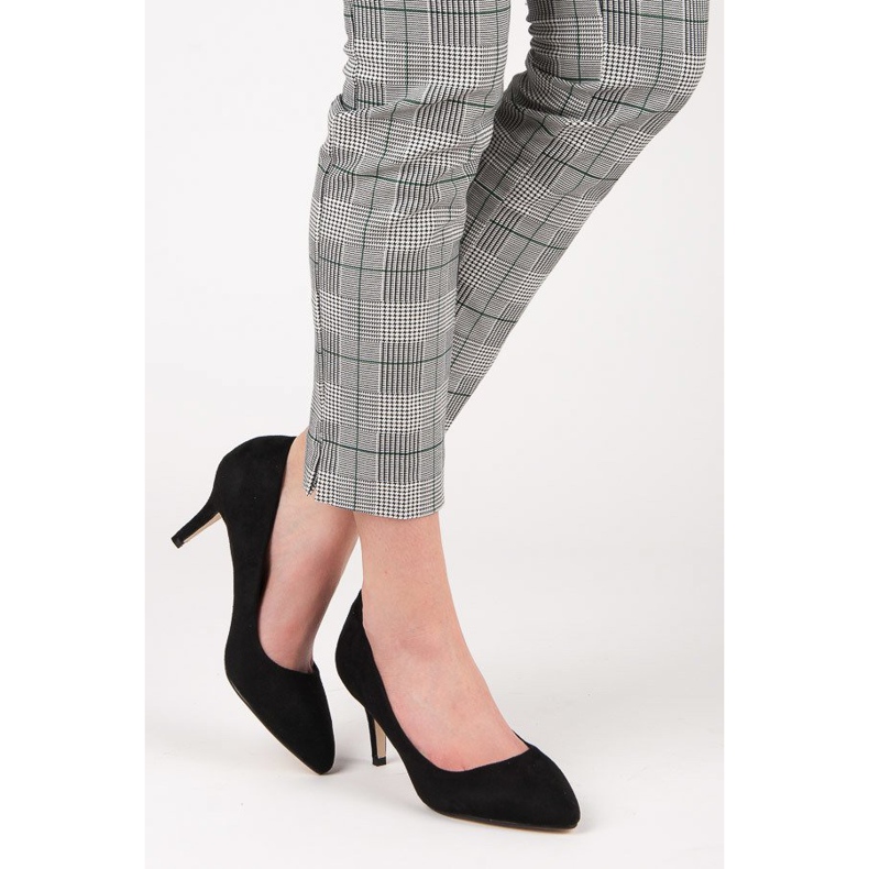 Mockapumpar på höga klackar svart 2