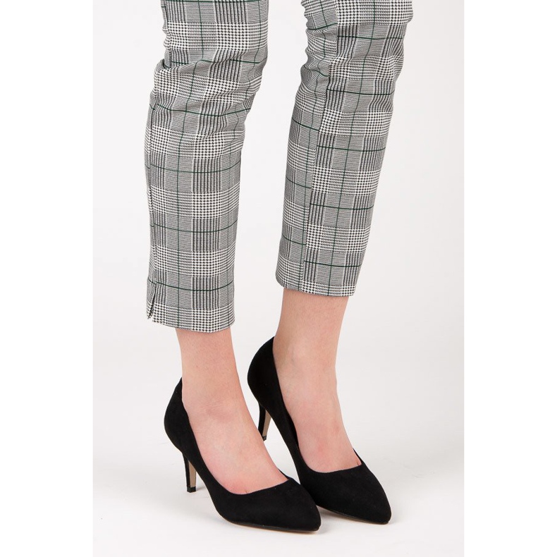 Mockapumpar på höga klackar svart 1