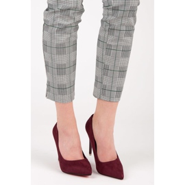 Rödbruna höga klackar 1