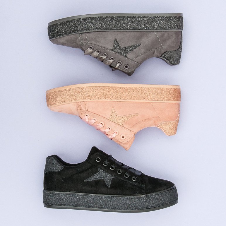 Mckeylor glitter sneakers rosa 1