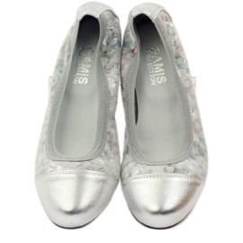 Elastisk ballerinor för kvinnor Gamis 1402 grå mångfärgad 5