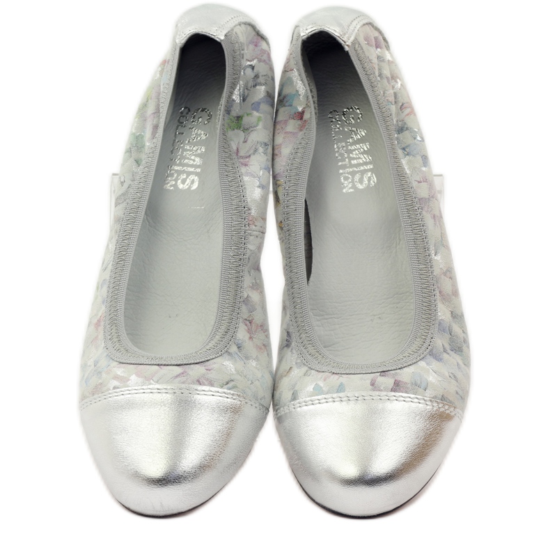 Elastisk ballerinor för kvinnor Gamis 1402 grå mångfärgad 5