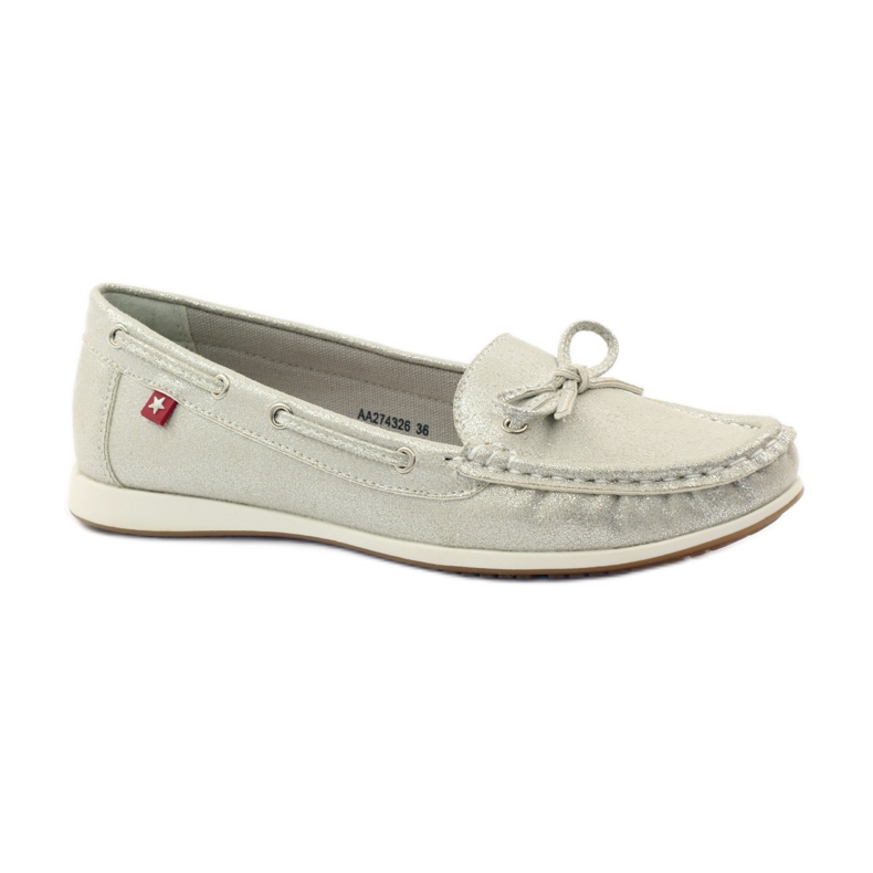 Big Star Dam loafers Big-Star 274326 silver grå 1