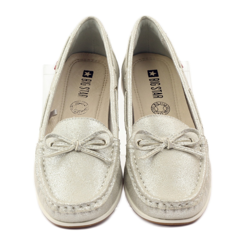 Big Star Dam loafers Big-Star 274326 silver grå 4