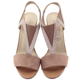 M.Daszyński Lädersandaler Daszyński rosa 4