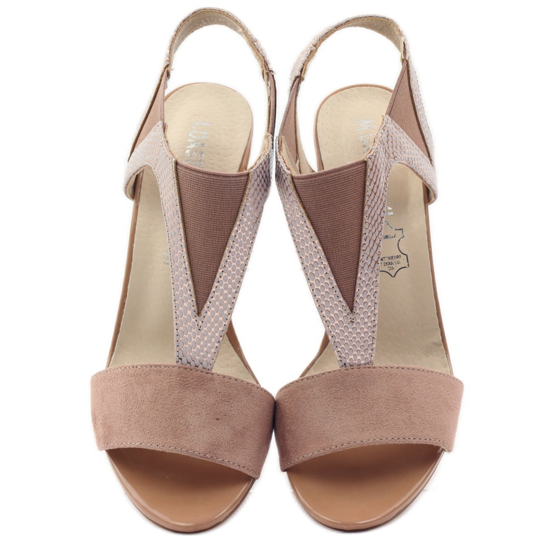 M.Daszyński Lädersandaler Daszyński rosa 4