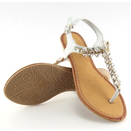 Silver flipflops 9-59 Silver grå 1